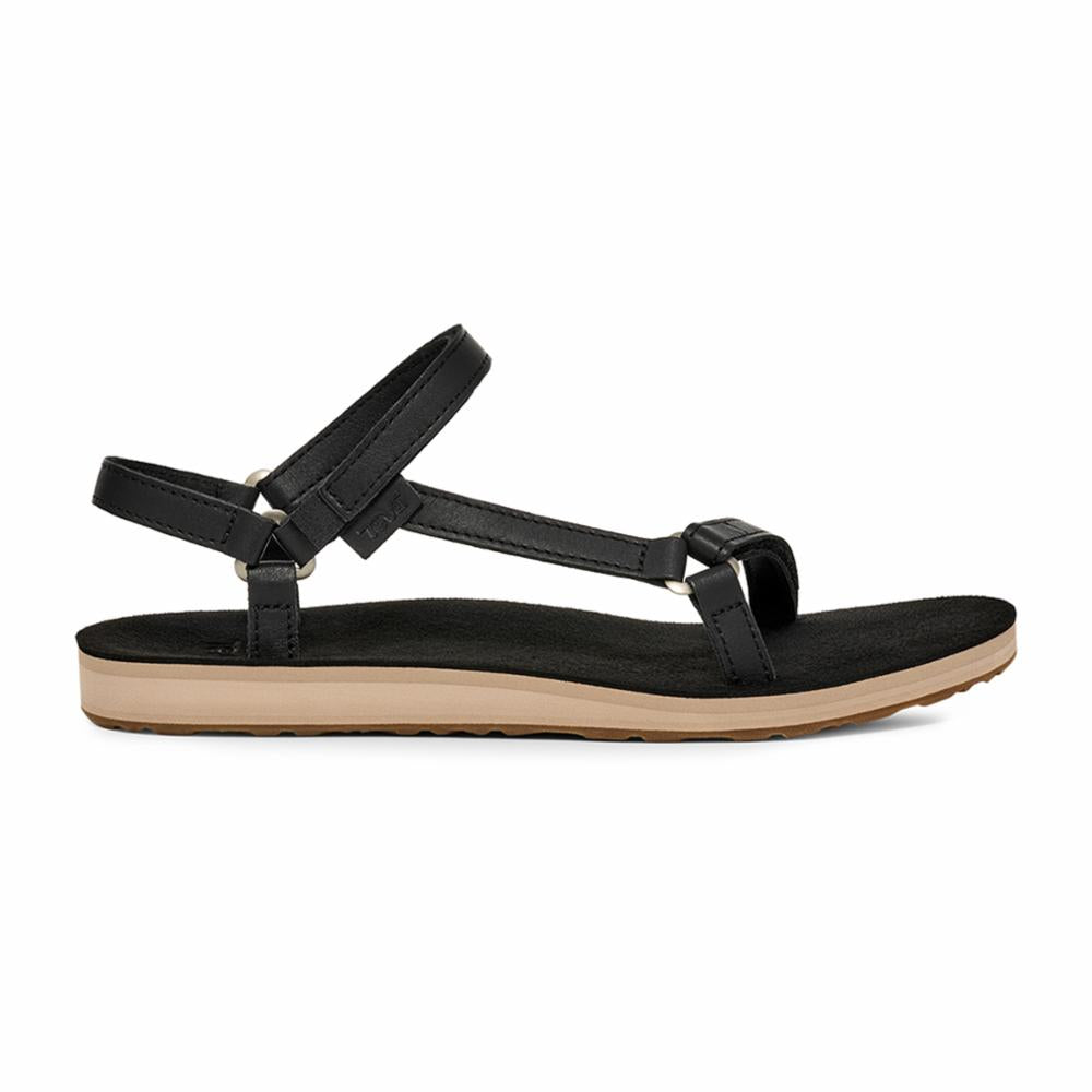 Teva Women ORIGINAL UNIVERSAL SLIM LEA BLACK/ TAN